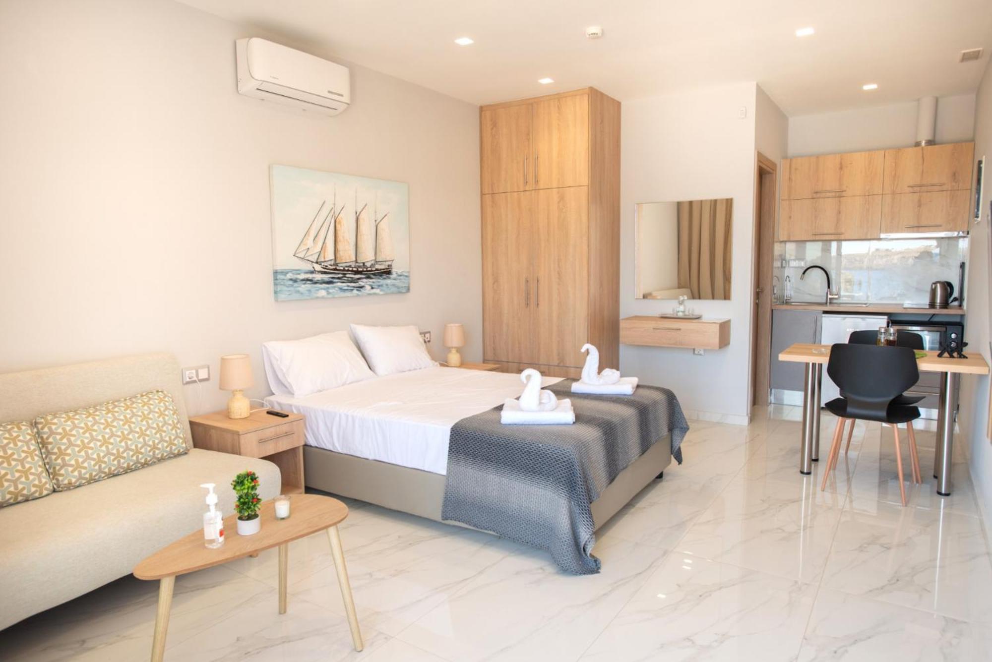 Beachfront Studio Kyma West ~ Crete'S Hidden Gem Kali Limenes Luaran gambar