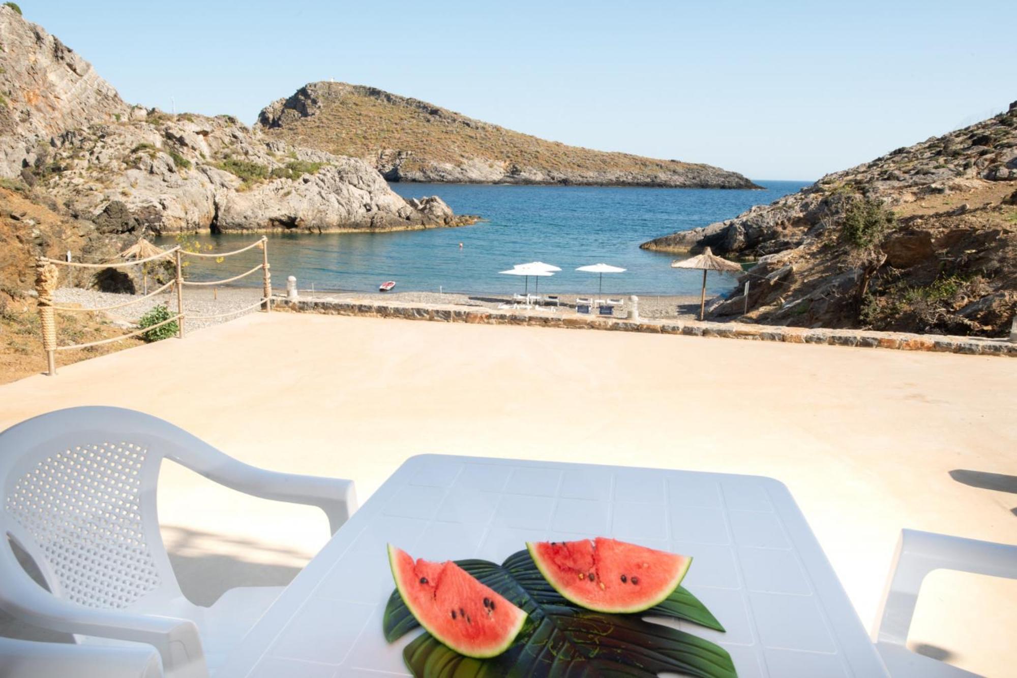 Beachfront Studio Kyma West ~ Crete'S Hidden Gem Kali Limenes Luaran gambar