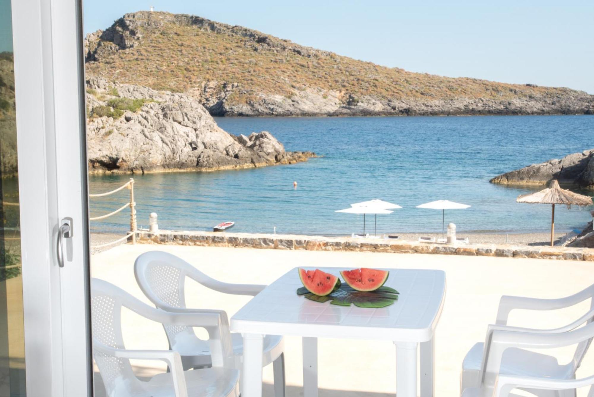 Beachfront Studio Kyma West ~ Crete'S Hidden Gem Kali Limenes Luaran gambar
