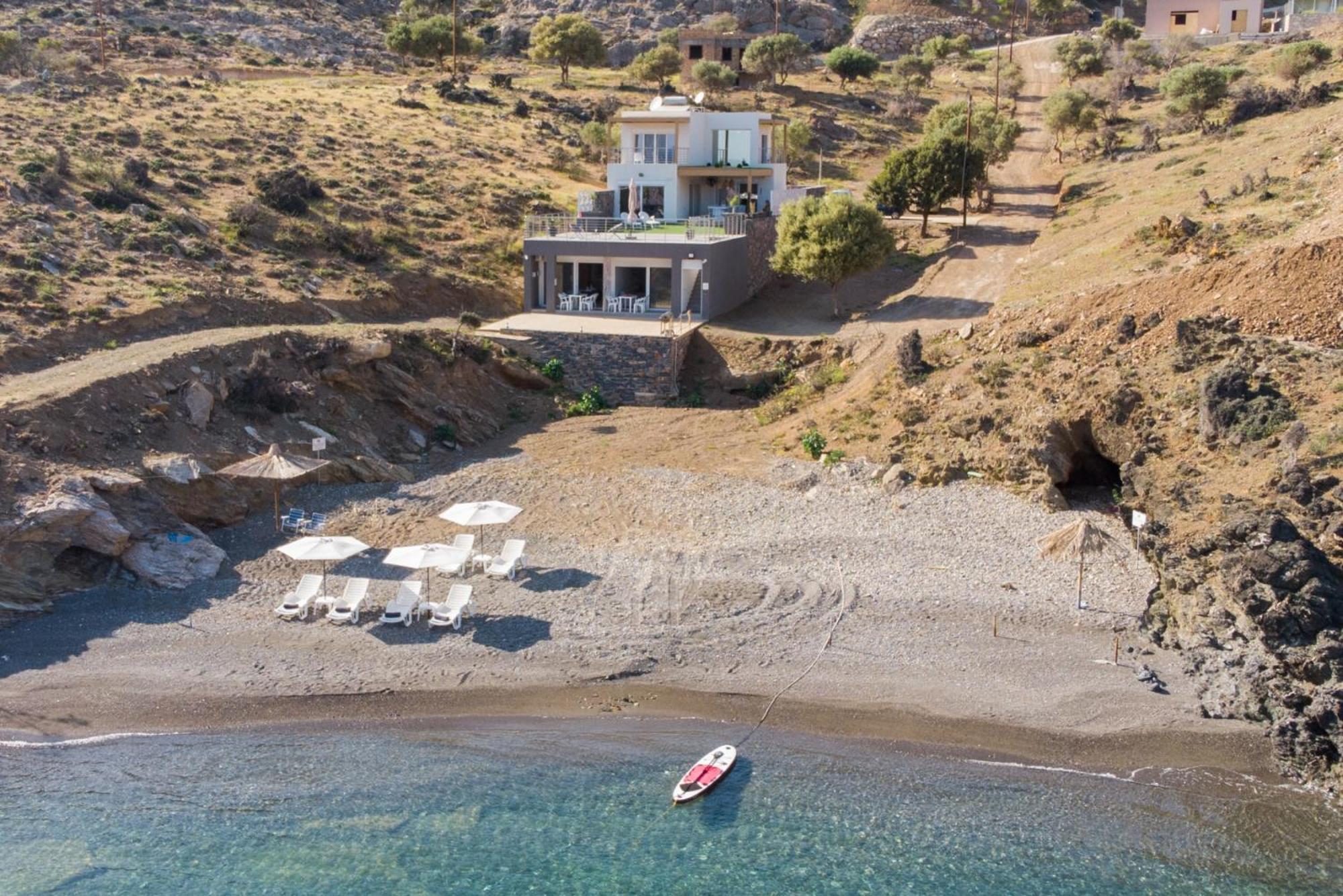 Beachfront Studio Kyma West ~ Crete'S Hidden Gem Kali Limenes Luaran gambar